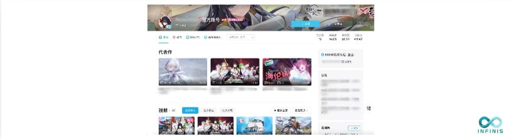 China game marketing guide — section 06: incubation and fan-led account matrices on Bilibili and Red Note (example profile-style layout).